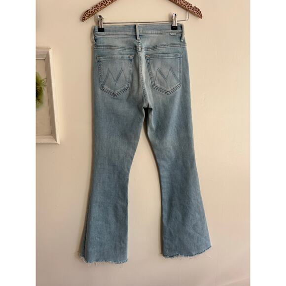 MOTHER The Weekender Fray Jeans in Swimming Pool Sunday Size 26 - Picture 7 of 11